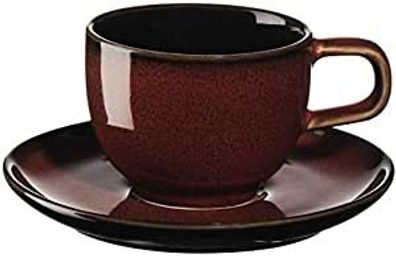 ASA Espressotasse mit Unterer, rusty red Kolibri 0,06 l.25512250 ! Vorteilsset