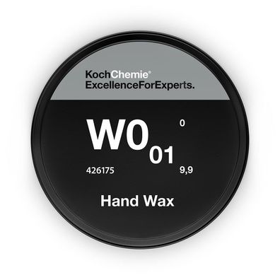 Koch Chemie Hand Wax W0.01 Set Wachsversiegelung 175 ml Schwamm Microfasertuch