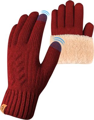 Wärmende Winterhandschuhe für Damen und Herren mit Fleece-Innenfutter