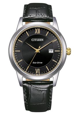 Citizen Eco-Drive Solar Herrenuhr Schwarz/Bicolor AW1784-16E