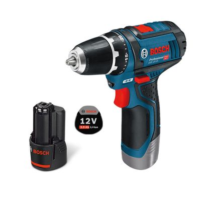 Bosch Akku-Bohrschrauber GSR 12V-15 / 1x 3,0 Ah Akku