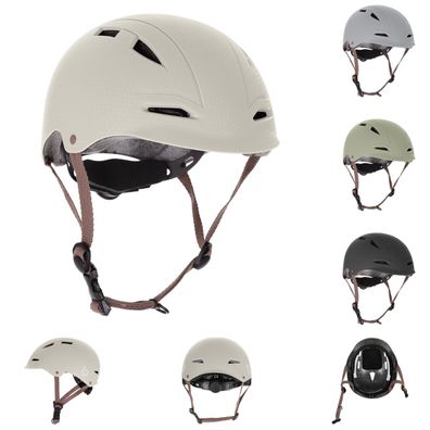 Kikkaboo Kinder-Schutzhelm 46 - 56 cm mit 9 großen Öffnungen verstellbare Gurte