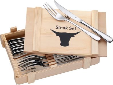 Steakbesteck 12-teilig – Hochwertiges Grillbesteck für 6 Personen