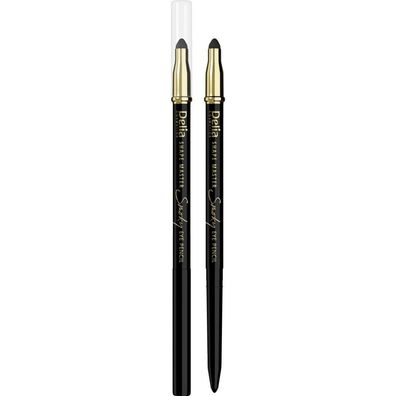 Delia Cosmetics Shape Master Eye Pencil mit Schwamm Smoky Eye schwarz