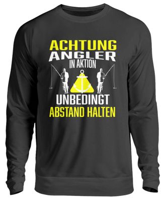 ANGLER IN AKTION Abstand HALTEN - Unisex Pullover