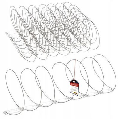 KADAX Vogelabwehr, Spirale, 9 Stück, 3 Meter, Taubenabwehr aus Edelstahl