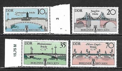 DDR postfrisch Michel-Nummer 2972-2975