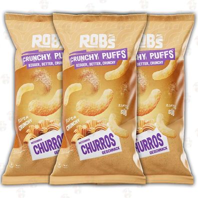 Rob's Crunchy Puffs - Limitiert | Bigger, Better, Crunchy | Churros | 3x 130g