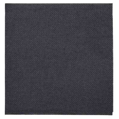 Papstar 89611 Papstar Servietten Daily Collection schwarz 2-lagig 12,0 x 12,0 cm