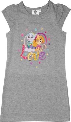 Paw Patrol Kleid Mädchen Skye & Everest - Love Rock Kleidchen kurze Ärmel Grau