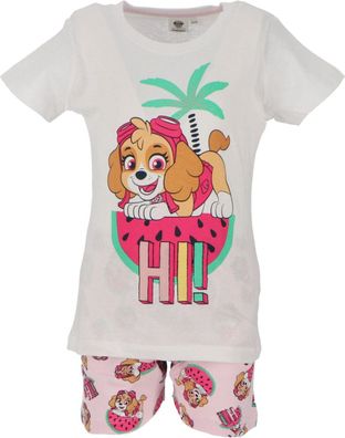 Shorty PAW Patrol Schlafanzug kurz Mädchen Pyjama