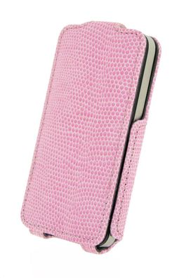 4-OK Handytasche Klap - Pink für Apple iPhone 4 und 4S