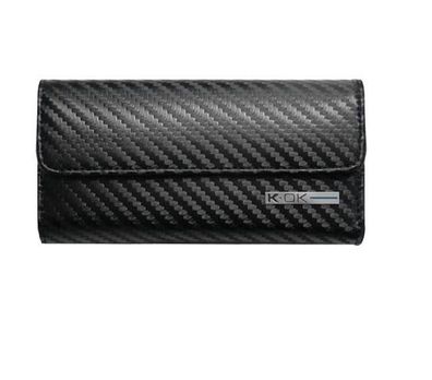 K-OK Krokodil Carbon Schwarz - Handytasche (TIP: 115 x 62 x 13mm)