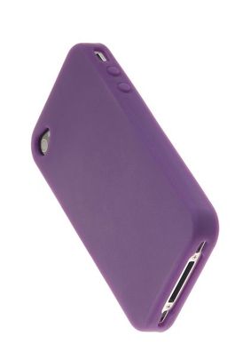 Silikon Tasche SiliColors für Apple iPhone 4 und 4S - Lila