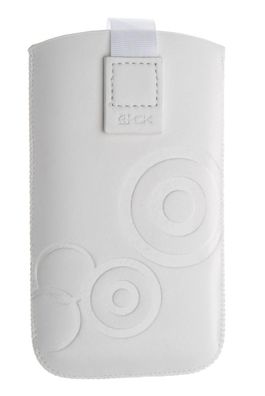 4-OK UP! Handytasche Clover in Weiss für Apple iPhone 5