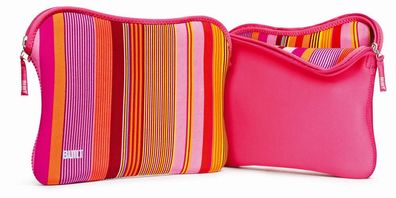 BUILT NY Reversible Laptop Sleeve für bis zu 15" Notebooks - Nolita Stripe