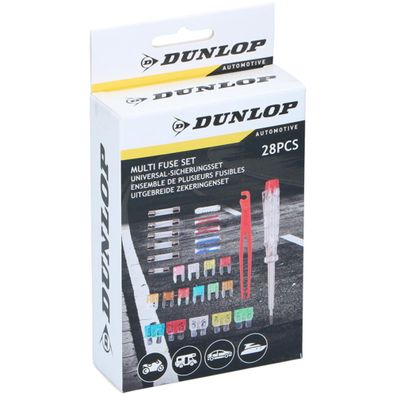 Dunlop - Sicherungskit + Spannungsprüfer 28 teiliges Set mit Werkzeug