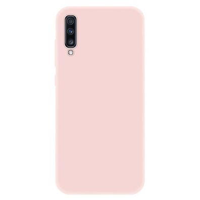 4-OK Slim Colors Schutz Hülle für Samsung Galaxy A70 - Pastel Rose