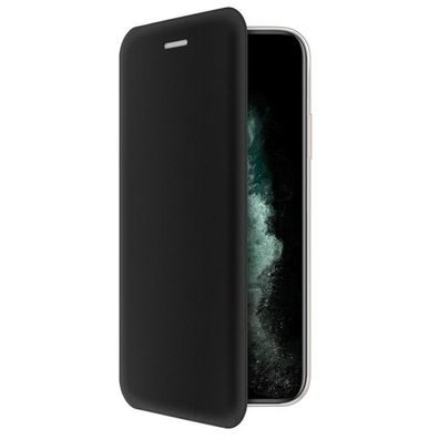 4-OK Book Shell Schutz Etui mit Magnetverschluss für Apple iPhone 11 Pro - Schwarz