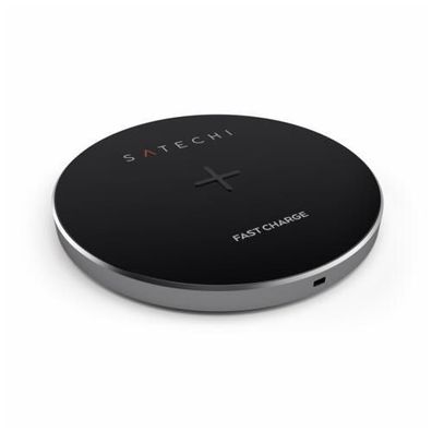 Satechi Wireless Qi Charging Pad Ladestation - Space Gray (Grau)