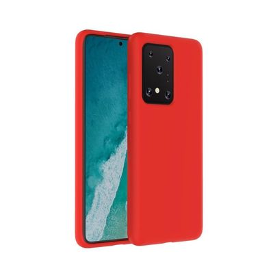 Cyoo Premium Liquid Silikon Schutz Hülle für Samsung N980F Galaxy Note 20 - Rot