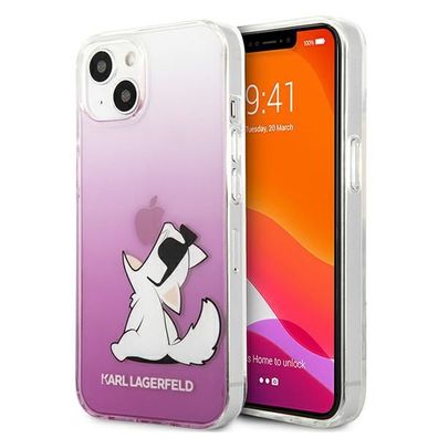 Karl Lagerfeld Choupette Fun Schutzhülle Cover für Apple iPhone 13 Mini - Pink