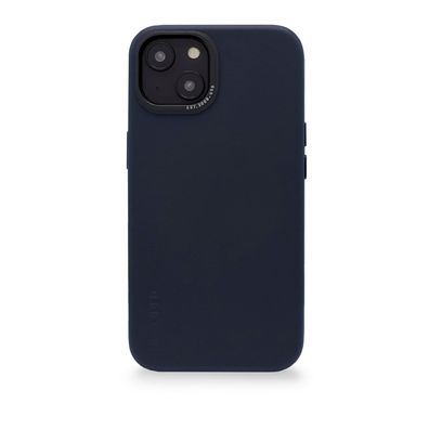 Decoded Leather Backcover für iPhone 14 Plus - Steel Blue