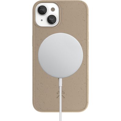 Woodcessories Bio Case MagSafe für iPhone 14 - Taupe