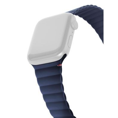 Decoded Silicone Magnet Traction Strap LITE Armband für 38/40/41mm - Navy Peony