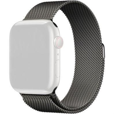 Decoded Milanaise Traction Strap Armband für Apple Watch 38/40/41mm in Schwarz