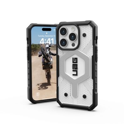 Urban Armor Gear UAG Pathfinder MagSafe Case für iPhone 15 Pro - Ice