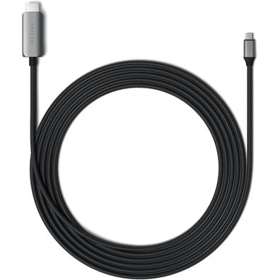 Satechi USB-C auf HDMI 2.1 8K Kabel - 2m - Grau/Schwarz