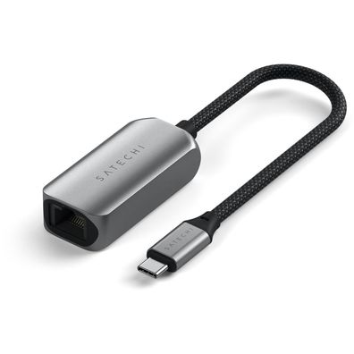 Satechi USB-C 2.5 Gigabit Ethernet Adapter (USB-C auf RJ45) in Silber