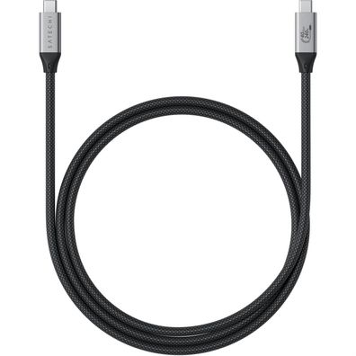 Satechi USB4 Pro Cable (USB-C) - 1,2m - Schwarz/Silber