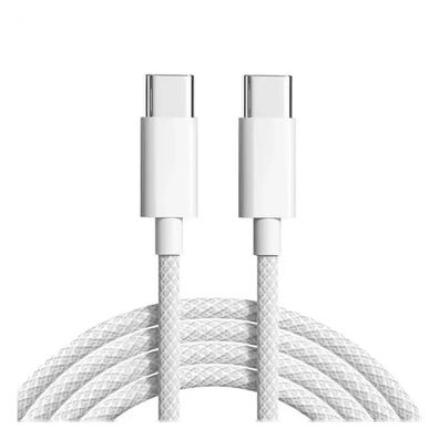 Cyoo Cotton USB-C Ladekabel 1m in Weiss