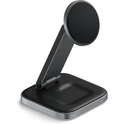 Satechi 2-in-1 Foldable Qi2 Wireless Charging Stand - Anthrazit