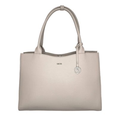 Socha Straight Line Vanilla 15.6 Zoll elegante Laptoptasche - Beige