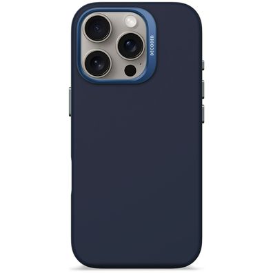 Decoded AntiMicrobial Silicone Backcover für iPhone 16 Pro - Navy