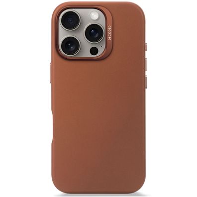 Decoded Leather Backcover Lederschutzhülle für iPhone 16 Pro - Tan