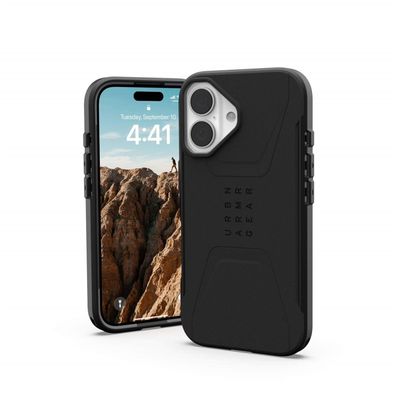 Urban Armor Gear UAG Civilian MagSafe Case iPhone 16 - Schwarz