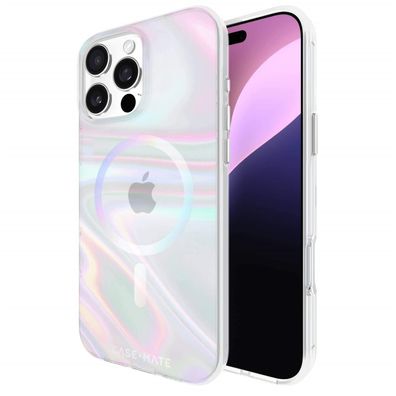 Case-Mate Soap Bubble MagSafe Case für Apple iPhone 16 Pro Max - Transparent