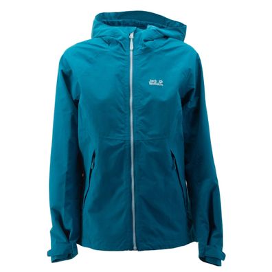 Jack Wolfskin 2L Commercial Mount Isa Hardshell Texapore Jacke Damen blau