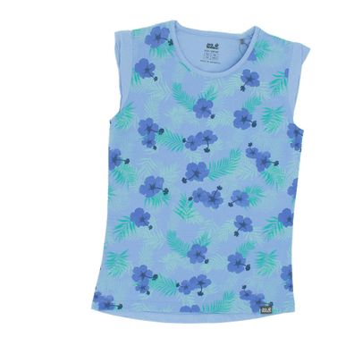 Jack Wolfskin Yuba Top Girls Kinder T-Shirt kurzarm Blau1607251-7976