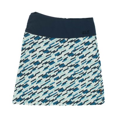 Jack Wolfskin Beaumont Skirt Damen Rock All Over Print Blau 1502212-7634