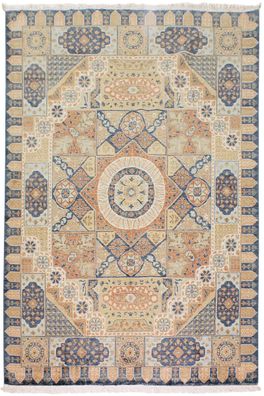 Teppich Orient Afghan Ziegler Mamluk 200x290 cm 100% Wolle Rug Handgeknüpft