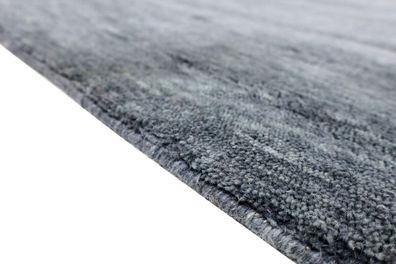 Teppich Berber Handwebteppich 170x230 cm 100% Wolle Rug Handgewebt charcoal