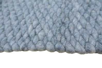 Teppich Bari Brinker Carpets 170x230 cm 100% Wolle Tapijt Handgewebt Sky blue