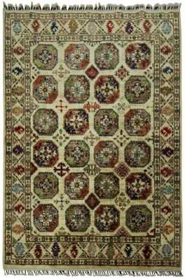 Teppich Orient Ziegler Ariana Filpa 150x200 cm 100% Wolle Handgeknüpft Rug creme