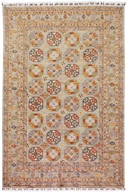 Teppich Orient Ziegler Filpa 190x290 cm 100% Wolle Handgeknüpft Rug brauntöne