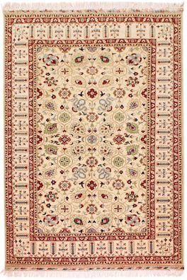 Teppich Orient Afghan 200x300 cm 100% Wolle Handgeknüpft Tappeto Carpet beige